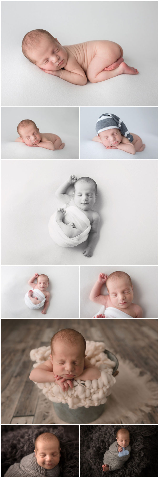 Baby Boy Posed Newborn Shoot